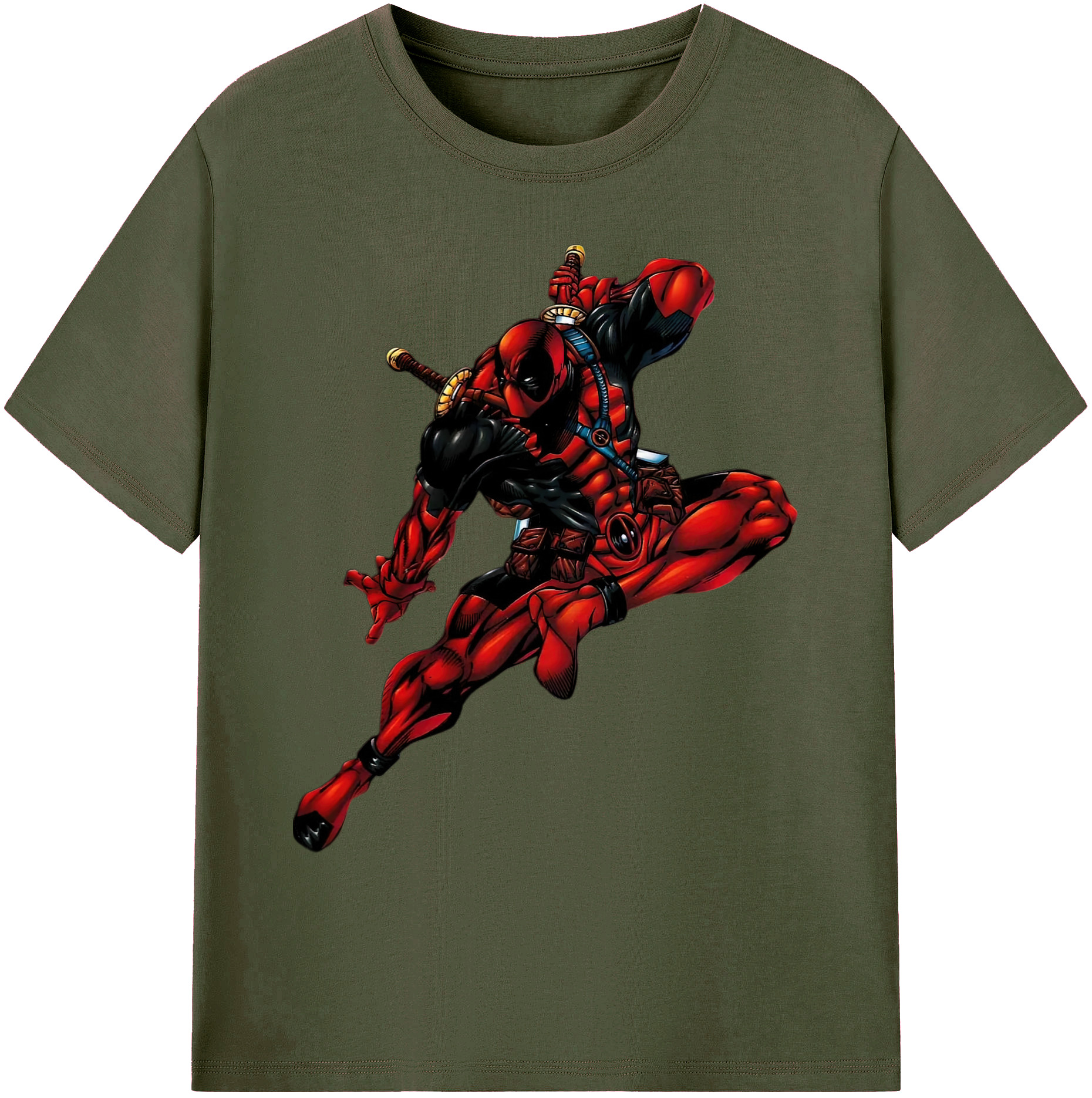 （画像用） Deadpool デッドプール 綿100％ メンズ半袖Tシャツ｜肌触りやわらか＆通気性
